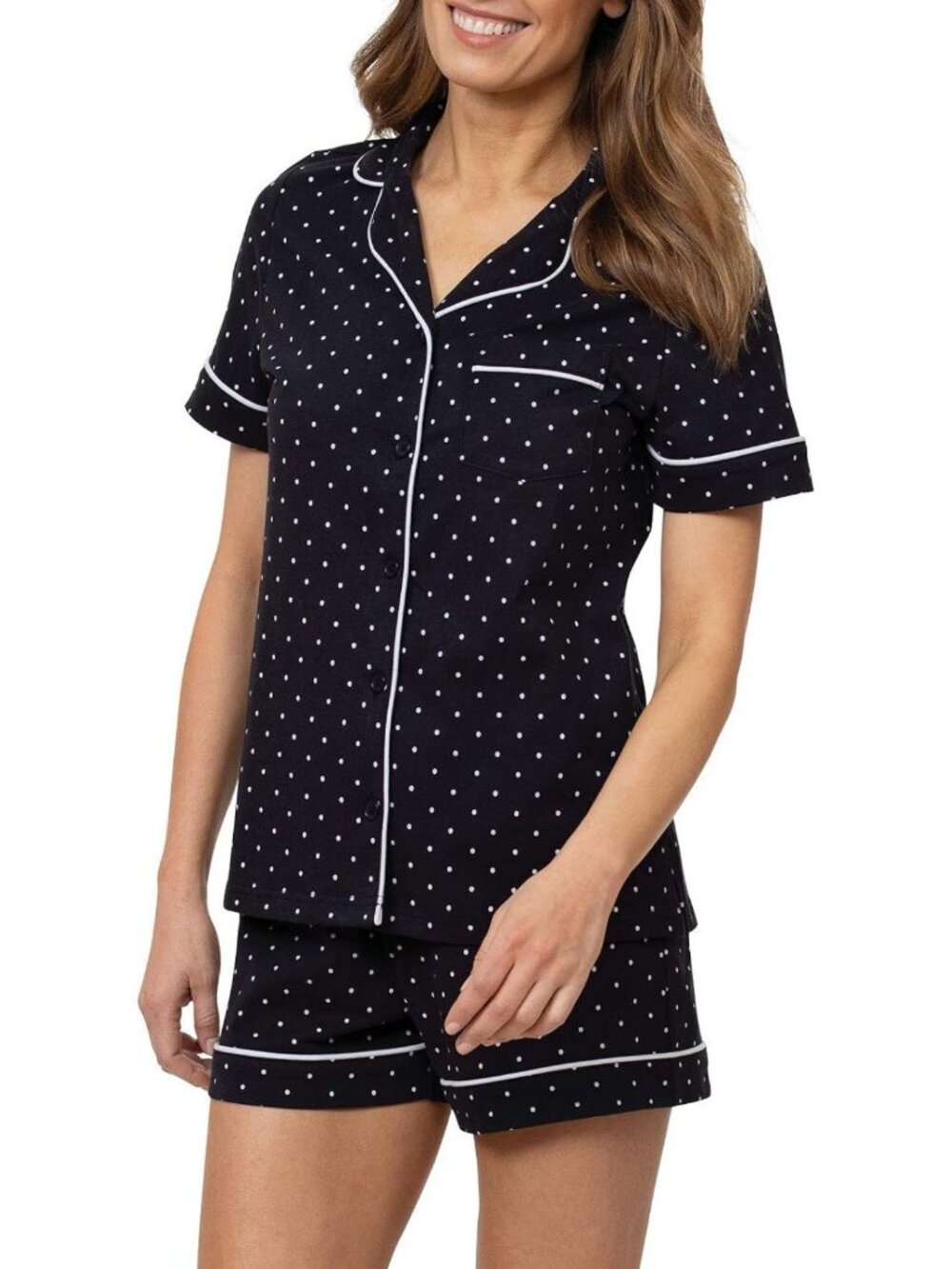 Cozy 100% Cotton Women's Pajama Short Set - Soft Sleepwear for Comfort & Style